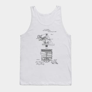 Grain Binding Machine Vintage Patent Hand Drawing Tank Top